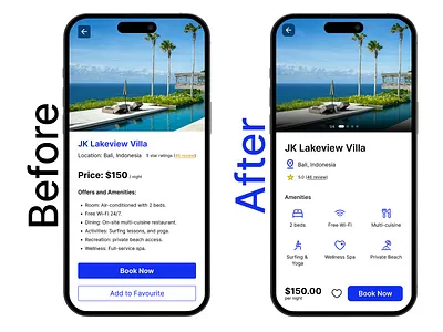 Resort Details Page Redesign - Mobile App UI app booking hotel ui ui design