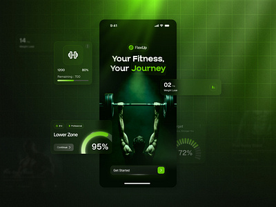 Fitness App Design activity app app design application clean colorful corporate fitness fitness app gym app health health app healthcare mobile app sport app tracker trendy ui ux workout