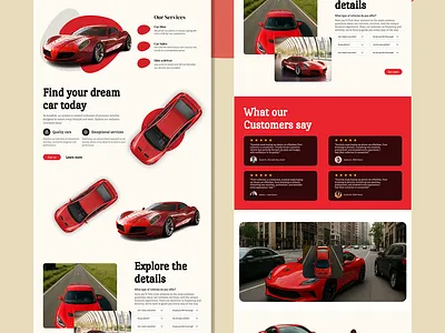 Luxury Car Website UI/UX Design 3d animation branding graphic design logo motion graphics ui