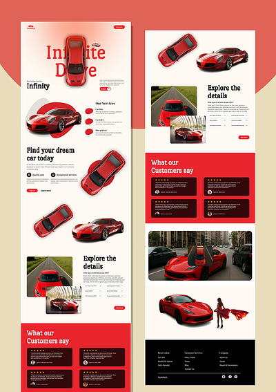 Luxury Car Website UI/UX Design 3d animation branding graphic design logo motion graphics ui