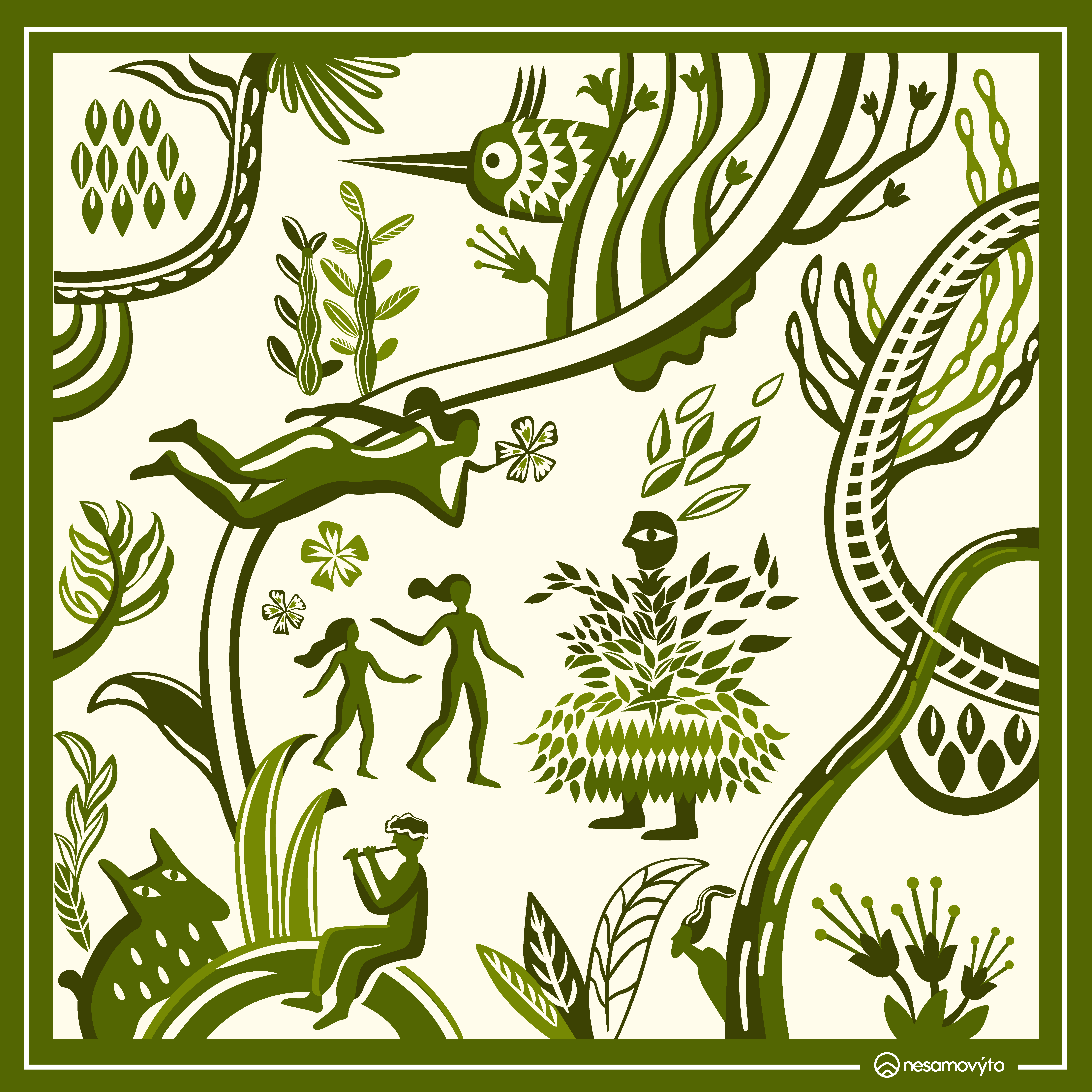 Illustrations for Merino Scarf fashion illustration