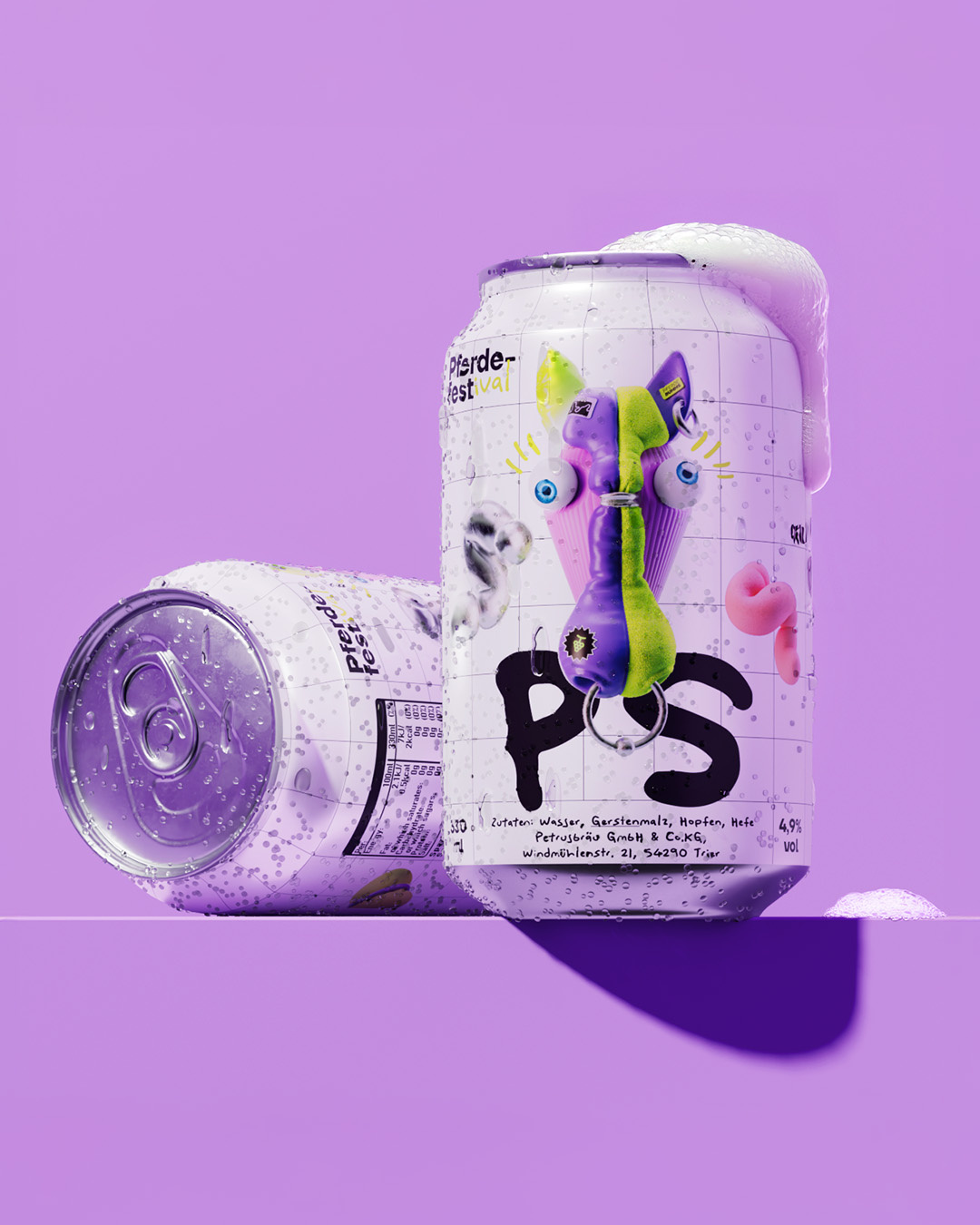 Beer O'Clock 3d branding cgi character design foreal graphic design illustration logo