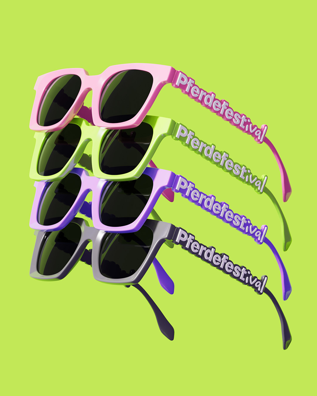 Festival Views 3d branding cgi character design foreal graphic design illustration logo