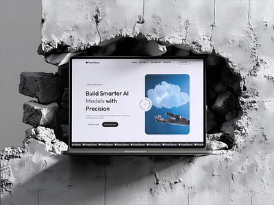 UI Wiki - AI Solutions Hero Section Design professional ai ux design
