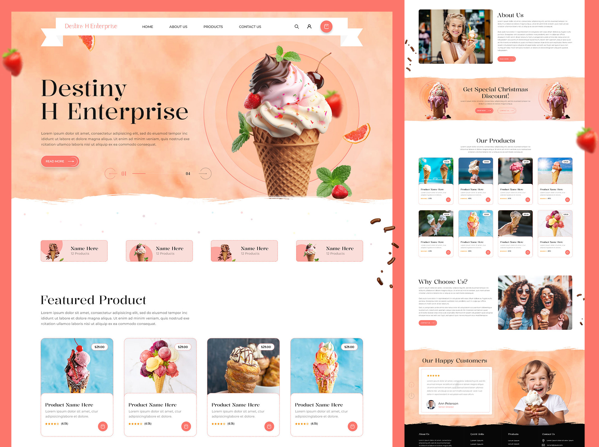Example of Professional Website UI Design