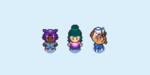 Moonstone Island Outfits animation design game gamedev illustration pixel pixelart