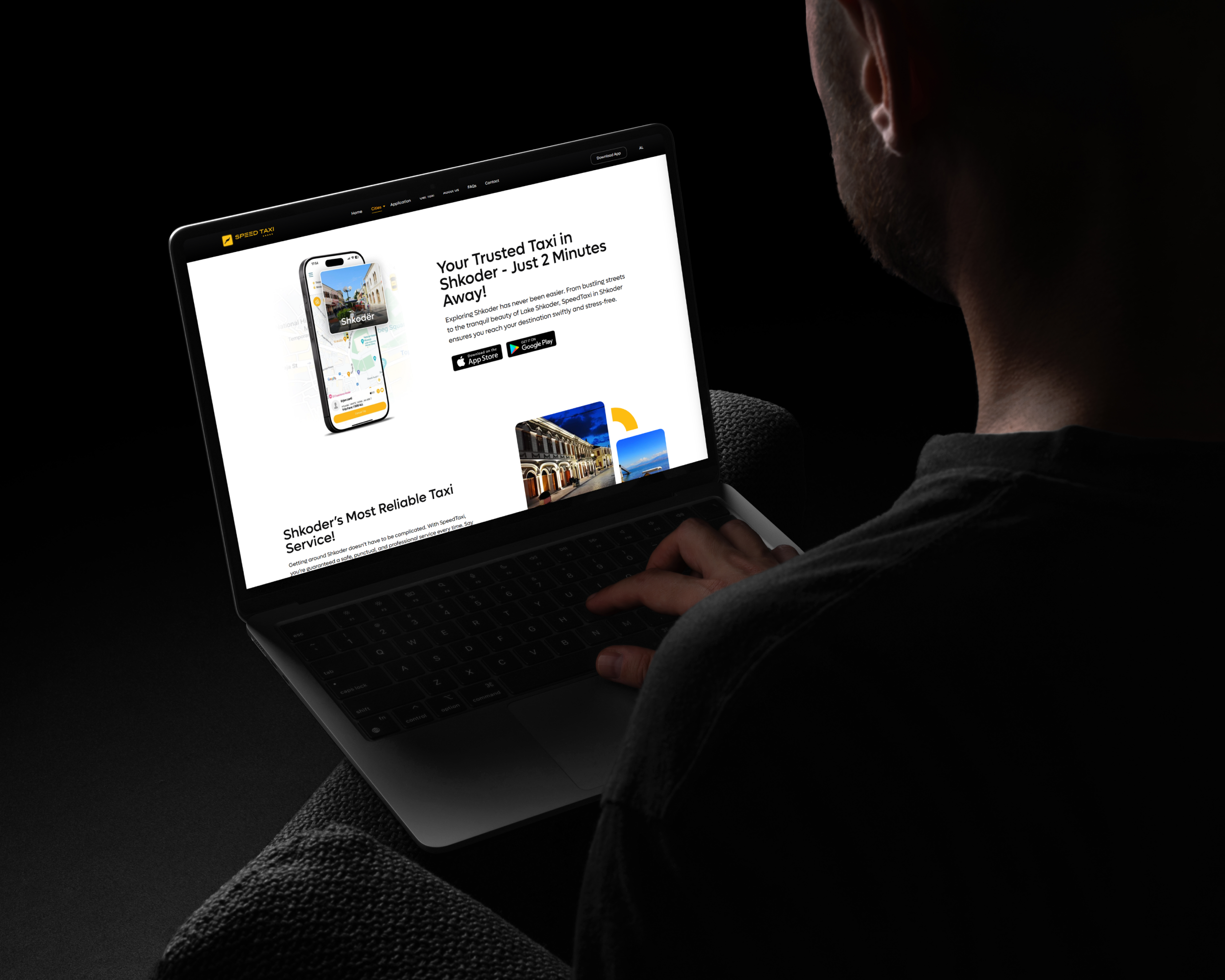 Taxi App Website Design branding custom figma graphic design speed taxi ui ux webdesign