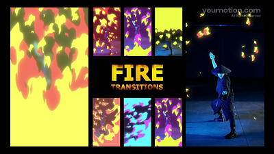 Fire Transitions animation burst cinematic dynamic edit effect energy epic fire flame heat intense motion overlay seamless sparks transition transitions video youmotion