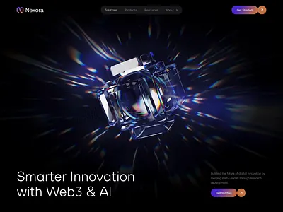 Web3 AI agency website design ai animation blockchain crypto dark ui design design agency digital agency interface landing page modern ui motion design product design startup tech agency template ui ux web design web3