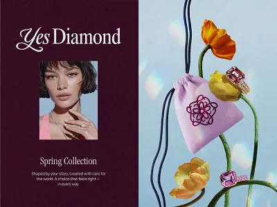 Diamond Brand Identity ✸ Luxury Jewellery brand brand design brand identity branding branding design design graphic design icon identity illustration jewellery jewelry design logo luxury marketing minimalist packaging social media design visual identity