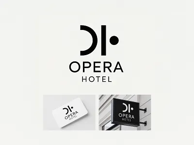 Opera Hotel — Logo Design branding design graphic design hospitalitylogo hotellogo logo logodesign