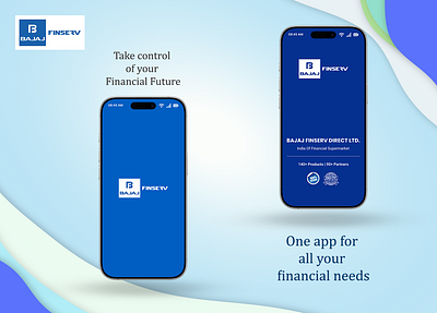 Modern Finance App – Bajaj Finserv app banner app design application bajaj finserv figma finance app insurance app mockup stock market app ui design uiux