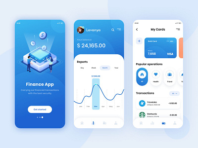 NEOX Crypto App - Dashboard & Wallet Screen by Hammad Hassan on