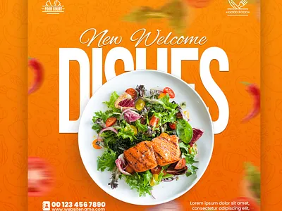 Food Flyer and Social Media Post Design 3d a4 bannerdesign branding cover coverletter design flayer foodflyer graphic design illustration logo motion graphics posterdesign printdesign so socialmedia socialmediadesign ui webdesign