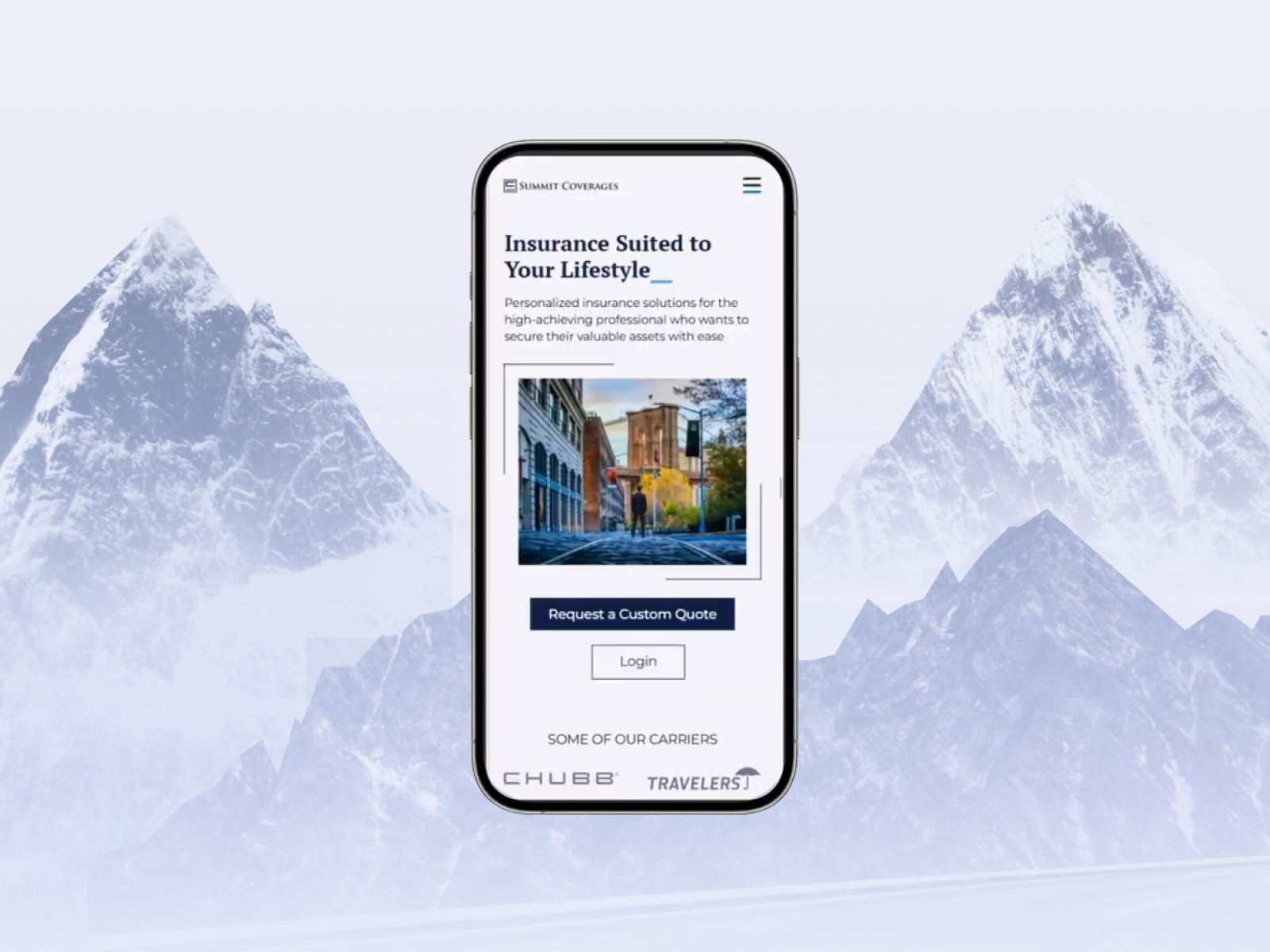 Summit Coverages - Redefining Insurance Online graphic design webflow website design