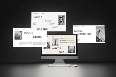 Winkel Architecture Pitch Deck agency architecture bauhaus branding business cloud dancer corporate design editorial design graphic design inspo minimalist pitch deck powerpoint ppt presentation profile sleek template ui