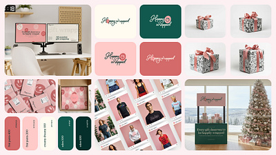Happy Wrapped branding design system e commerce graphic design visual design web design