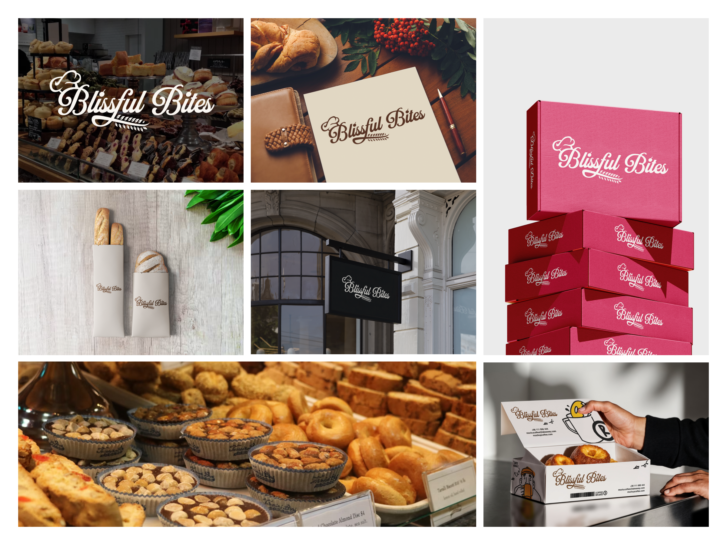 Blissful Bites – Bakery Branding 🍪✨ 3d bakery branding bakery startup branding cakeshoplogo design designusagency dribbble designers food branding foodstartup graphic design illustration logo logo design logodesign visual branding