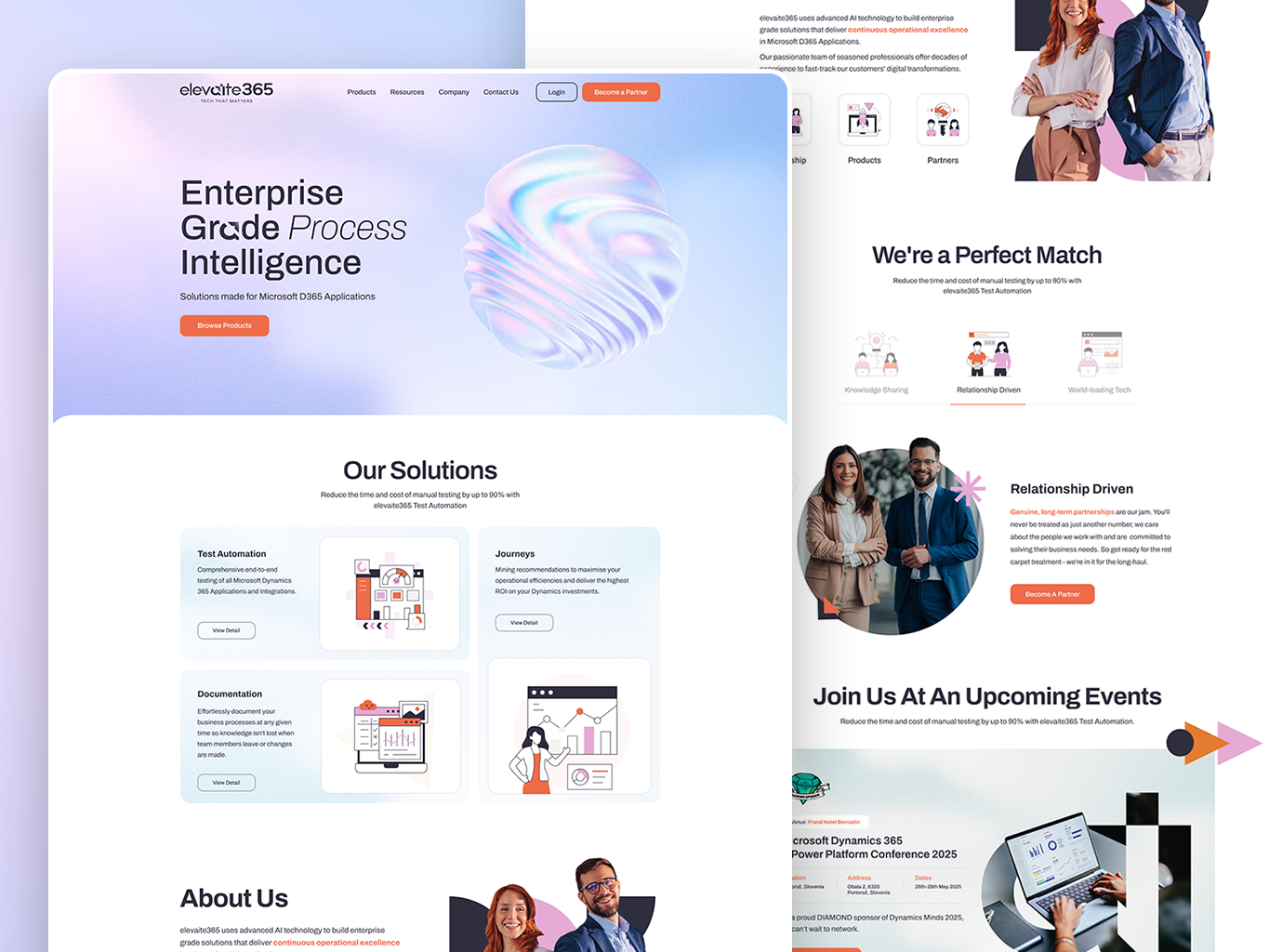 Example of Website Design + Development