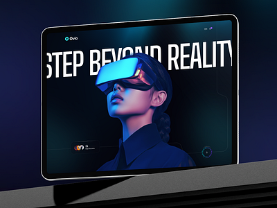 VR SaaS Landing page design ar figma landing page design modern saas uiux vr vr landing page website design