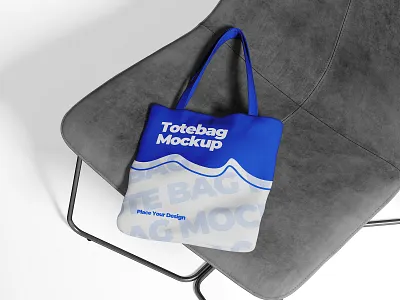 Tote Bag Mockup 3d 3d mockup branding branding mockup design graphic design illustration logo mockup mrfauzi realistic mockup tote bag ui vector