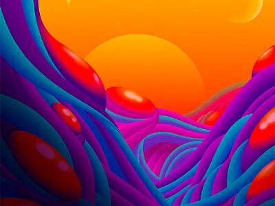 Comet 💫 adobe adobeillustrator adobephotoshop illustration illustrator landscape vector