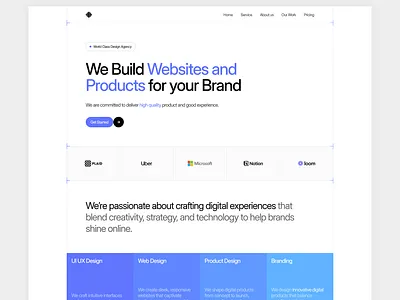 Design Agency Web figma graphic design product design ui uiux webdesign website