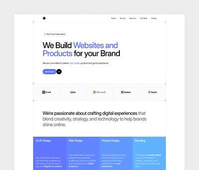 Design Agency Web figma graphic design product design ui uiux webdesign website