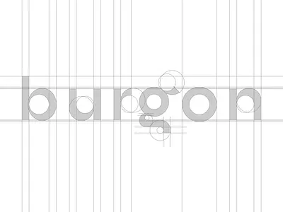 BURGON - modern typography design brand branding design futuristic graphic design grid icon illustration logo minimal minimalist modern timeless type type design type face typography
