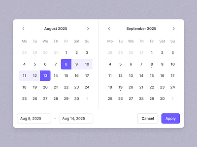 Date Picker - Lumin UI branding graphic design ui