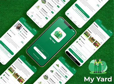 My Yard App gardening app graphic design houseplant app my yard app plant app plant care app plant growing app plant shop app plants store app ui app uiux app