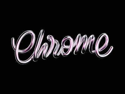 Chrome lettering 3d cgi chrome cinema 4d lettering