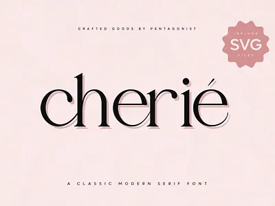 Cherie Classic Modern Serif Font bold branding canva cherie classic modern serif font decorative design display font modern popular font retro serif tropical typeface vintage