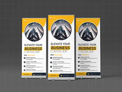 Eye-Catching Roll-Up Banner Design | Bold & Professional advertising banner branding business design dribble event followers graphic design illustration logo mock up modern motion graphics photoshop print design signage typography ui ux