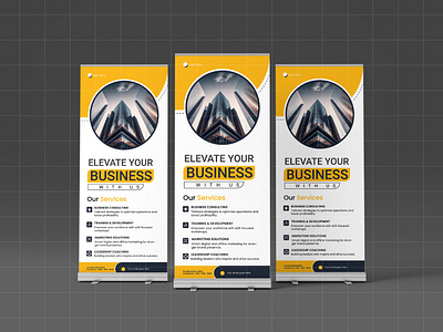 Eye-Catching Roll-Up Banner Design | Bold & Professional advertising banner branding business design dribble event followers graphic design illustration logo mock up modern motion graphics photoshop print design signage typography ui ux