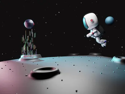 Astronaut space Pokeball 3D 3d 3d art 3d illustration 3d render animation astronaut astronout blender character character design color design illustration isometric isro lowpoly nasa planet space space walk