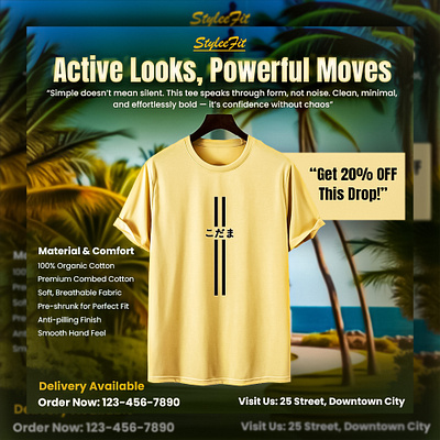 Realistic T-Shirt Mockup & Manipulation Design 3d advertising animation banner branding business design event fashion graphic design illustration logo mock ups motion graphics poster promotional social media post t shirt textile ui