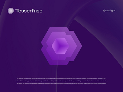 Tesserfuse Brand Logo abstract logo brand design brand identity branding futuristic design geometric logo graphic design identity design logo design minimal logo modern design sci fi logo startup branding tech branding technology brand tesserfuse tesserfuse branding tesserfuse identity tesserfuse logo visual identity