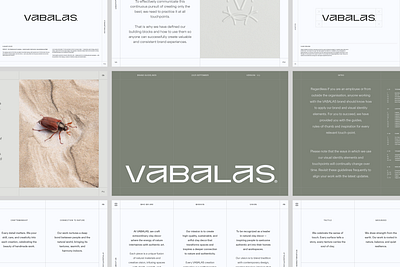 VABALAS Brand Guidelines - Identity Design - Branding agency architecture brand branddesign branding bug clay colors decor guidelines identity interior logo logotype maybug pallete studio typography vabalas wordmark