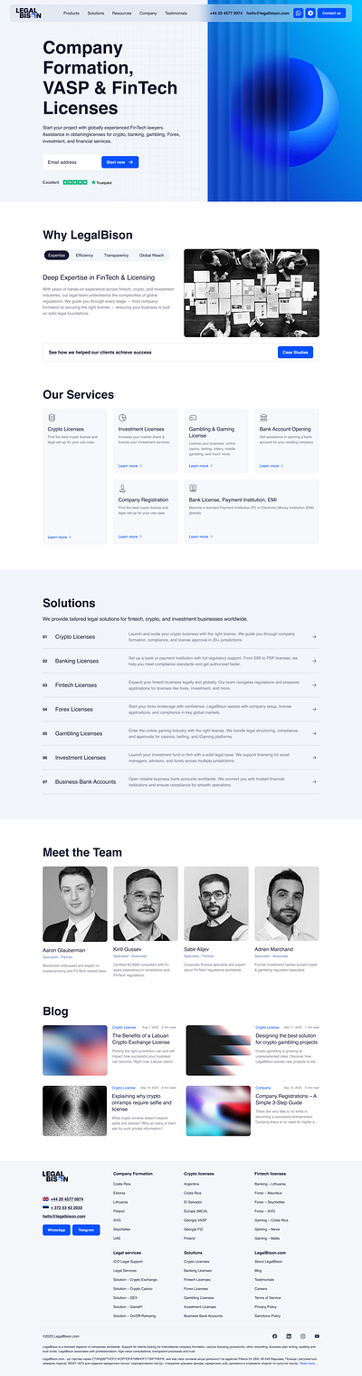 FinTech / LegalTech Website UX/UI Redesign accessibility