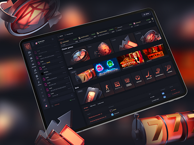 Online Casino & Betting Dashboard UI betting bettingdashboard case case opening casino dashboard casino website casinoui slotsmachine sportsbetting