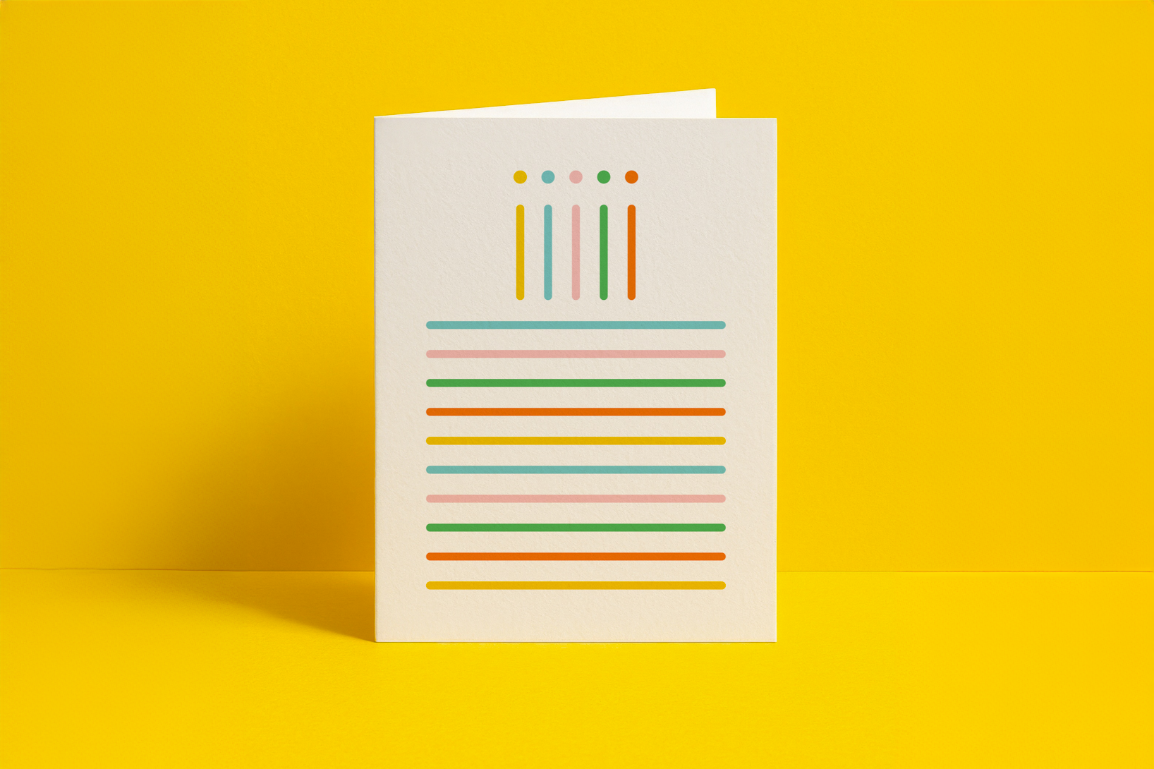 Minimalist Birthday Cake Card birthday cake design graphic design greeting card illustration minimal minimalist modern stationery