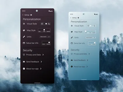 Daily UI 007: Settings app daily ui graphic design settings ui weather