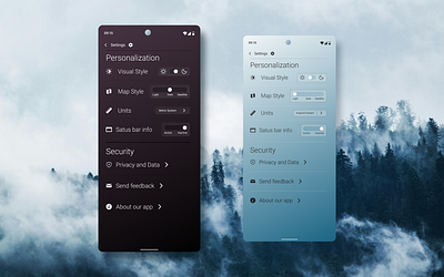 Daily UI 007: Settings app daily ui graphic design settings ui weather