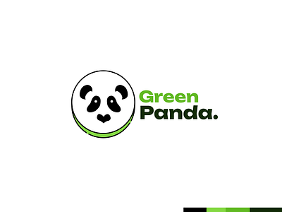 Green Panda (Logo design) branding design illustration logo payment