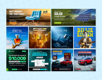 Social Media Post Design I Banner Ads Design ads ads creative banner banner ads banner design car car ads facebook post flyer design furniture graphic design instagram post perfume ads post post ads solar