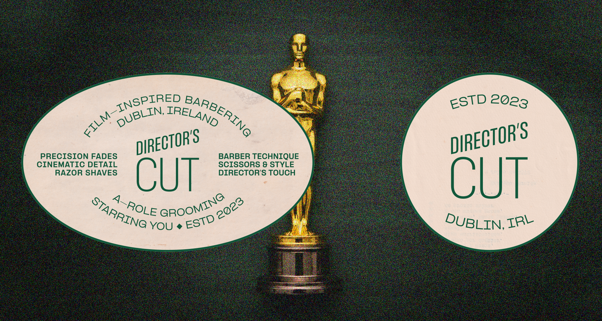 Director's Cut art direction barber barbershop branding cinema creative direction design dublin graphic design graphicdesign ireland motion graphics