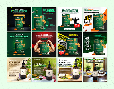 Supplement Social Media Post Design | Meta Ads Design ads creative banner creative ads facebook post flyer design graphic design instagram post meta meta ds static banner supplement