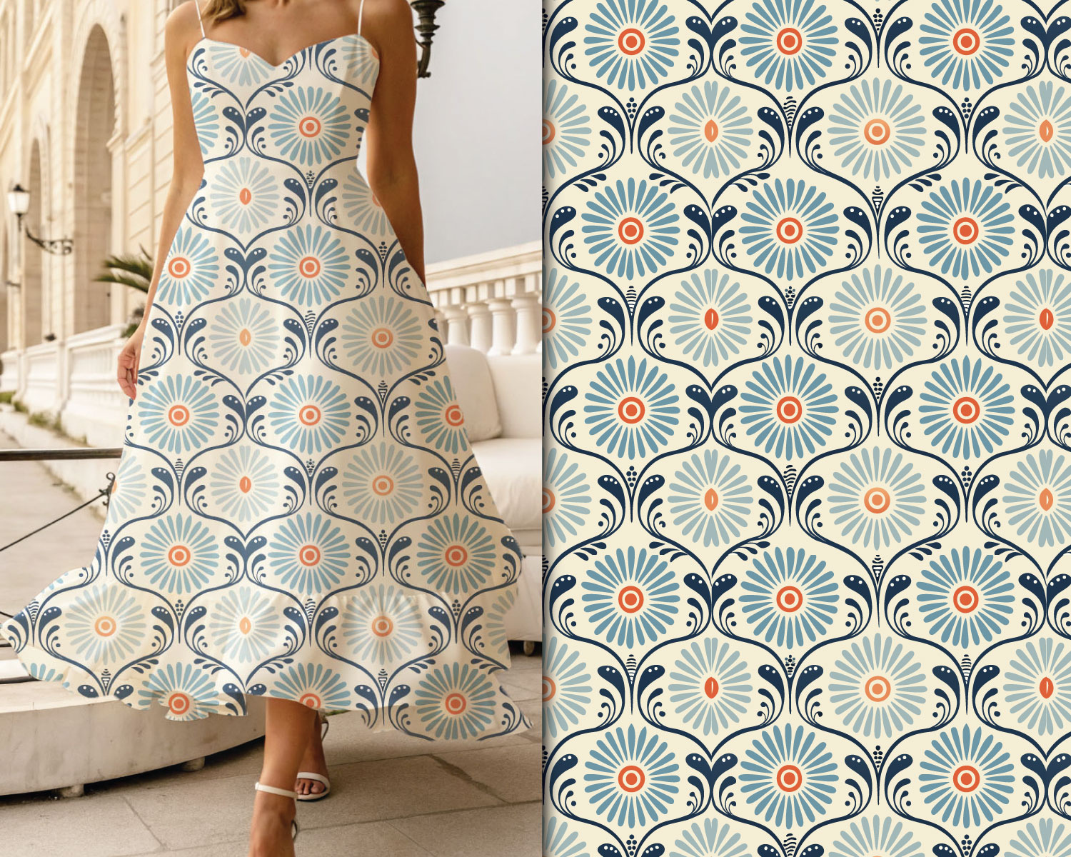 Example of Custom Pattern Design For Clothing.