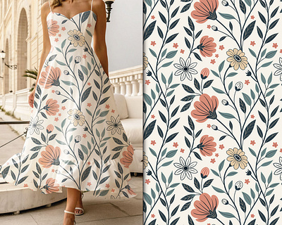 Pattern Design l Pattern Design for Dresses graphic design popular print stylish pattern design trending vector